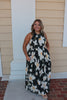 Emerald Green Floral Maxi Dress