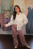 Rust Striped Jeans