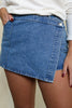 Denim wrap Skort