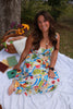 Tropical Picnic Midi Dress