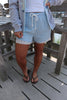 Light Blue Lace Shorts