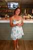 Light Blue Floral Mini Dress