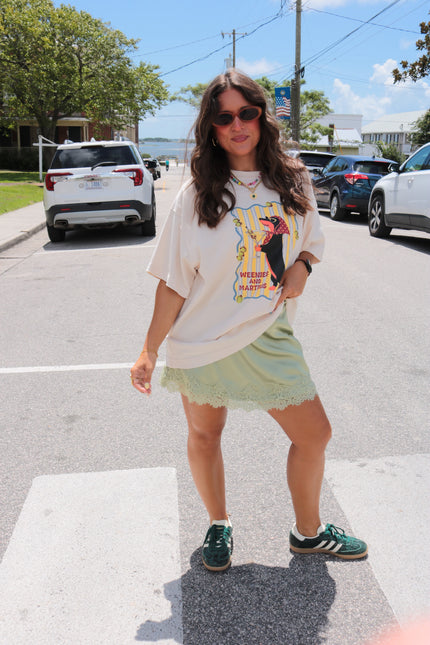 Matcha Lace Skort