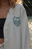 Light Grey Tennis Cardigan