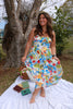 Tropical Picnic Midi Dress