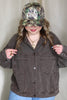 Coffee Oversized Denim Jacket