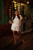 Cream Satin Lace Shorts
