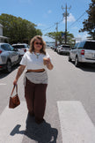 Brown flowy Gypsy Pants