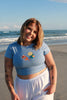 Catching Rays Blue Baby Tee