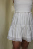 White Eyelet Tiered Mini Dress