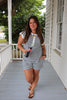 Navy/White Striped Lounge Shorts