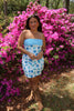 Striped Bandeau Seashell Mini Dress