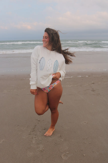 Patchwork Surfboard Crewneck