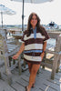 Coco/Cream Striped Skort