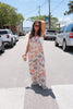 Cream/Funky Florals Overalls