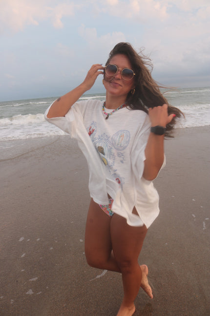 Seafood Plate Oversized Graphic Tee