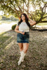 Dark Wash Denim Mini Skirt