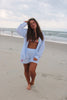 Light Blue & White Striped Lobster Button Down