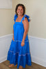 Royal Blue Scalloped Maxi Dress