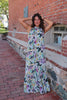Whimsy Florals Halter Maxi Dress