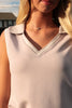 Misty Lilac Athletic Polo Tank
