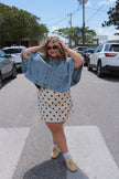 Denim Poncho Jacket