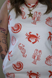 Ocean Creature Boxy Mini Dress