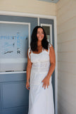 White Eyelet Maxi Skirt