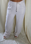 Linen Drawstring Pants