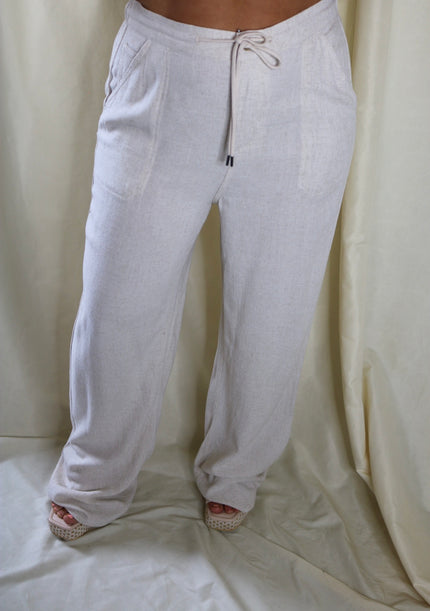 Linen Drawstring Pants