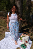 Brunch Patterned Wide Leg Pants