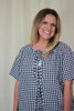 Gingham Tie Top