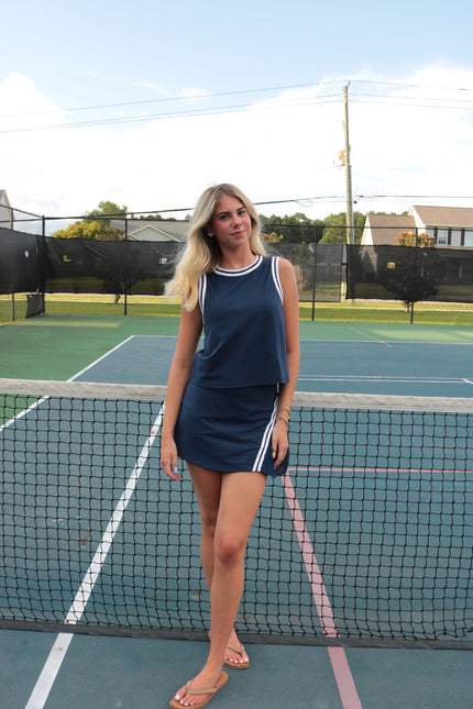 Navy Athletic Skort
