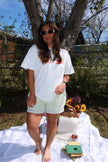 Lounge Shorts w/ Lace Trim