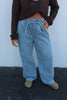 Denim Track Pants