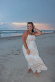 Neutral Seashell Maxi Dress