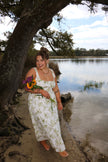 Green Floral Corset Maxi Dress