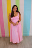 Pink Corset Maxi Dress