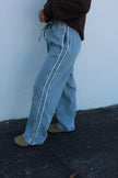 Denim Track Pants