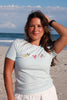 Light Blue Embroidered Seafood Baby Tee