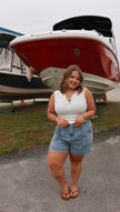 Chambray Denim Shorts