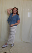 Satin Polka Dot Maxi Skirt