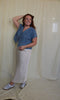 Satin Polka Dot Maxi Skirt