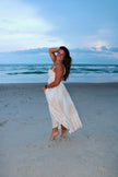 Neutral Seashell Maxi Dress