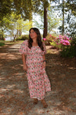 Peony Glow Maxi Dress