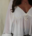 Ivory Ruffle Flare Blouse