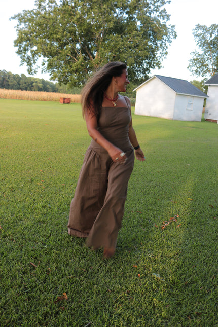 Chocolate Brown Jumpsuit
