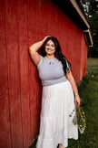 Gray Beaded Mallard Baby Tee
