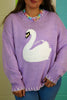 Lavender Swan Sweater