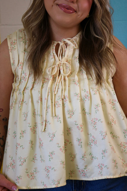 Yellow Floral Tank